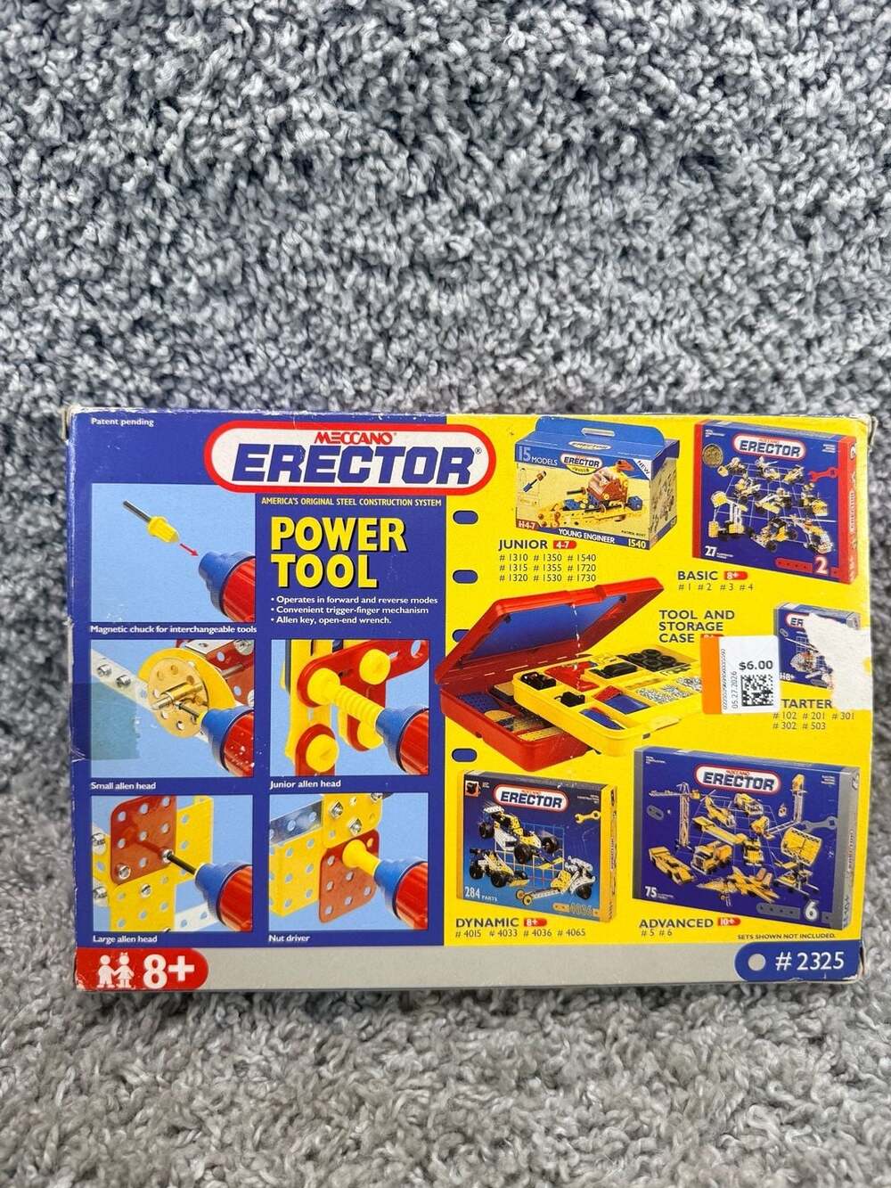 Vintage 1994 Meccano Erector Power Tool #2325 Battery Operated Screwdriver